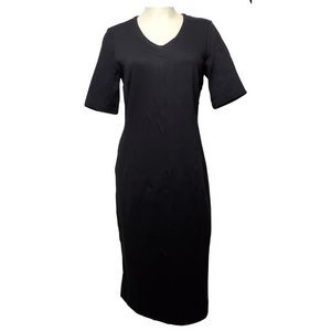 Cabi Midi Little Black Dress Size 10 Stretch